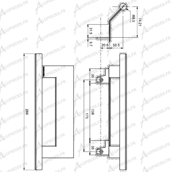 T661000-Poignee-tirage-Technal-Lumeal-Cotes