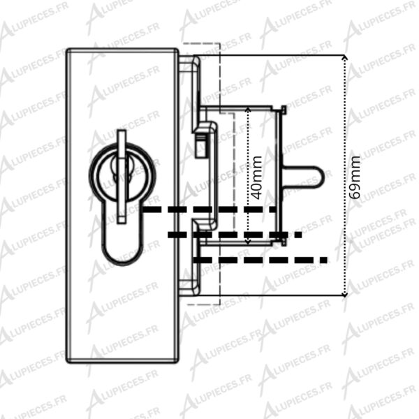 T621005-Fermeture-a-cle-Technal Lumeal-NM-Cotes