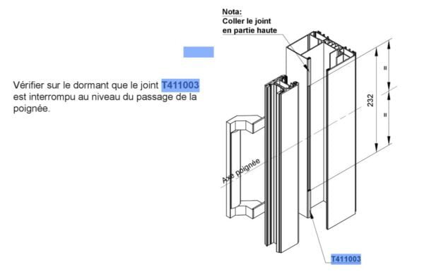 joint de centrage coulissant LUMEAL GA