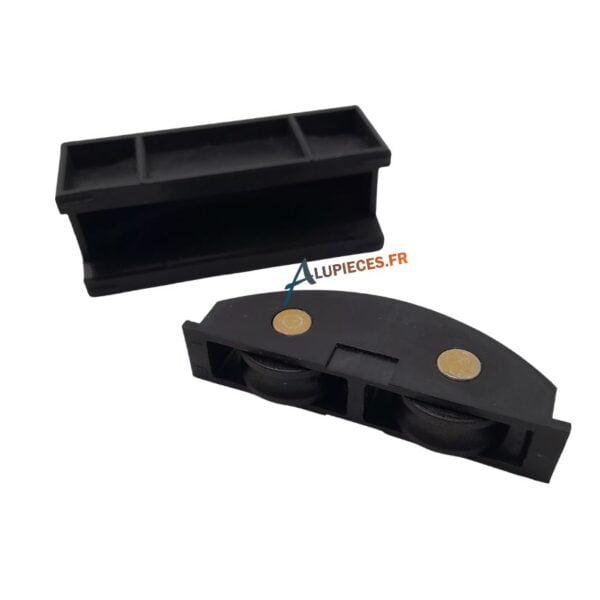 Roulette double galet polyamide