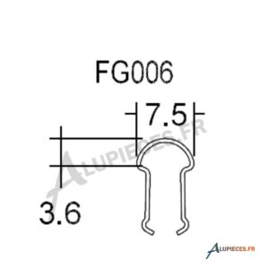 TFG006 Rail Inox Technal Chemin de roulement - TFG006