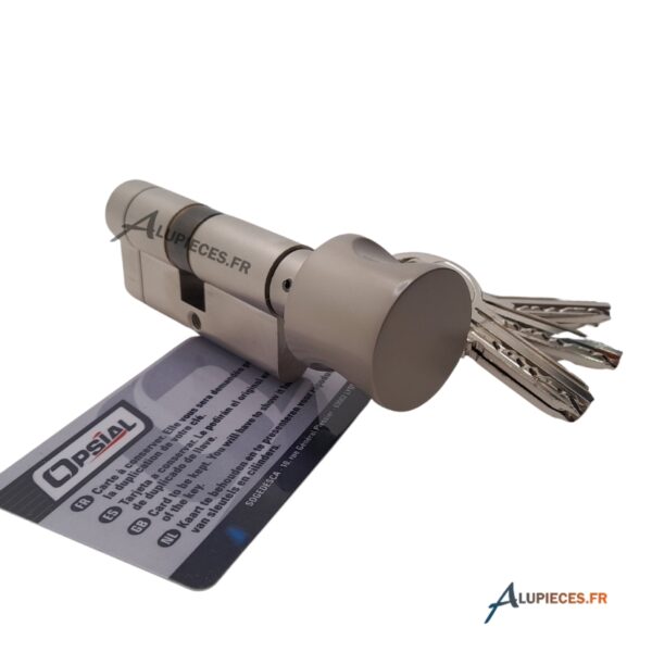 Cylindre 30X30 à bouton Carte Propriété + 5 clés