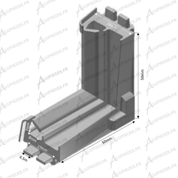 TFY3848 Piece angle Technal joint central-Cotes