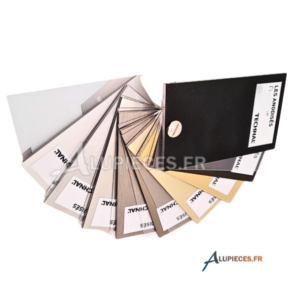 Nuancier Alu Technal 9 teintes Les Anodisés
