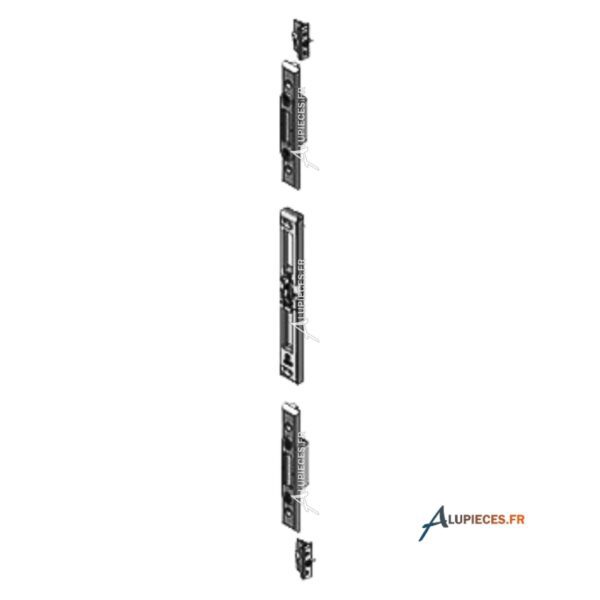 Ensemble-gache-porte-Technal-1-vantail-Gauche en Poussant
