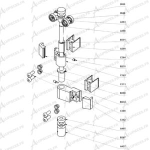 T1550 Paumelle haute repliable PL-002