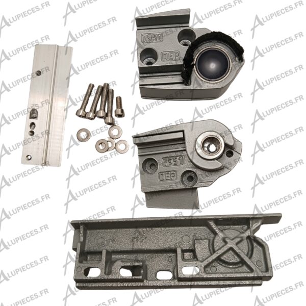 Crapaudine droite en poussant Technal porte PH-001