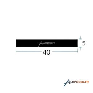 Profile-plats-Aluminium-40mmx5mm-Technal-XF405