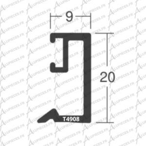 T4908 Parclose 9mm Technal-côtes