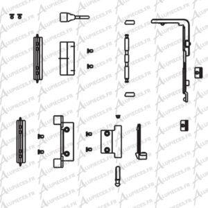 TKF001 Ferrure Technal OB Saphir 90KG