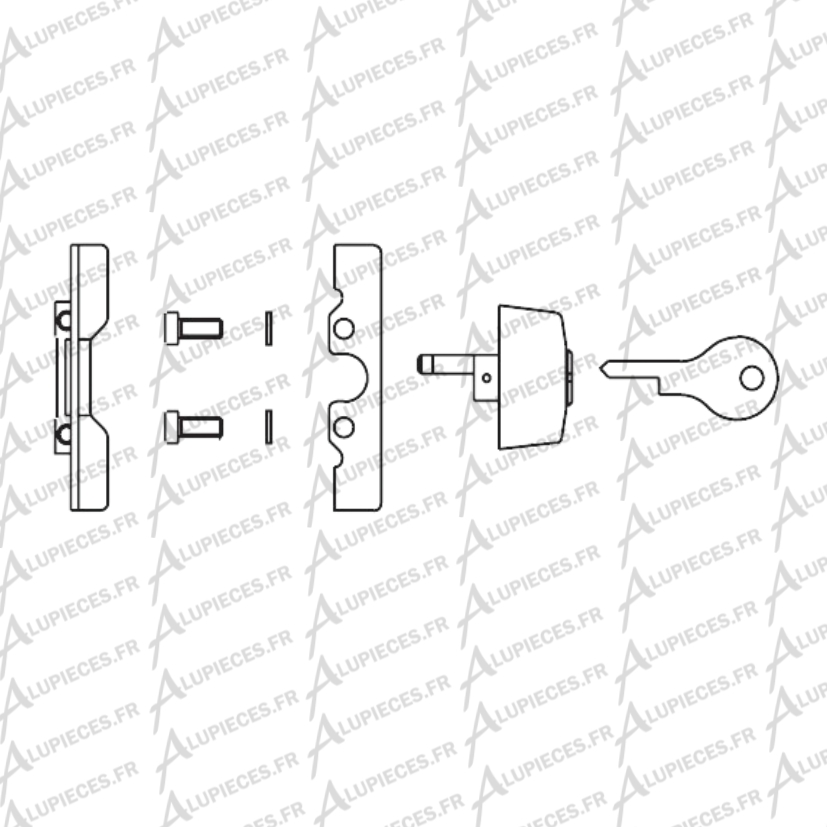 TKF025 Verrou condamnation-001 TKF025 Verrou condamnation Technal-001