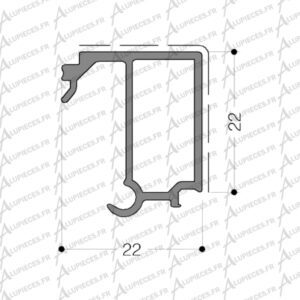 T591007-Parclose-Aluminium Technal 22_22mm-001
